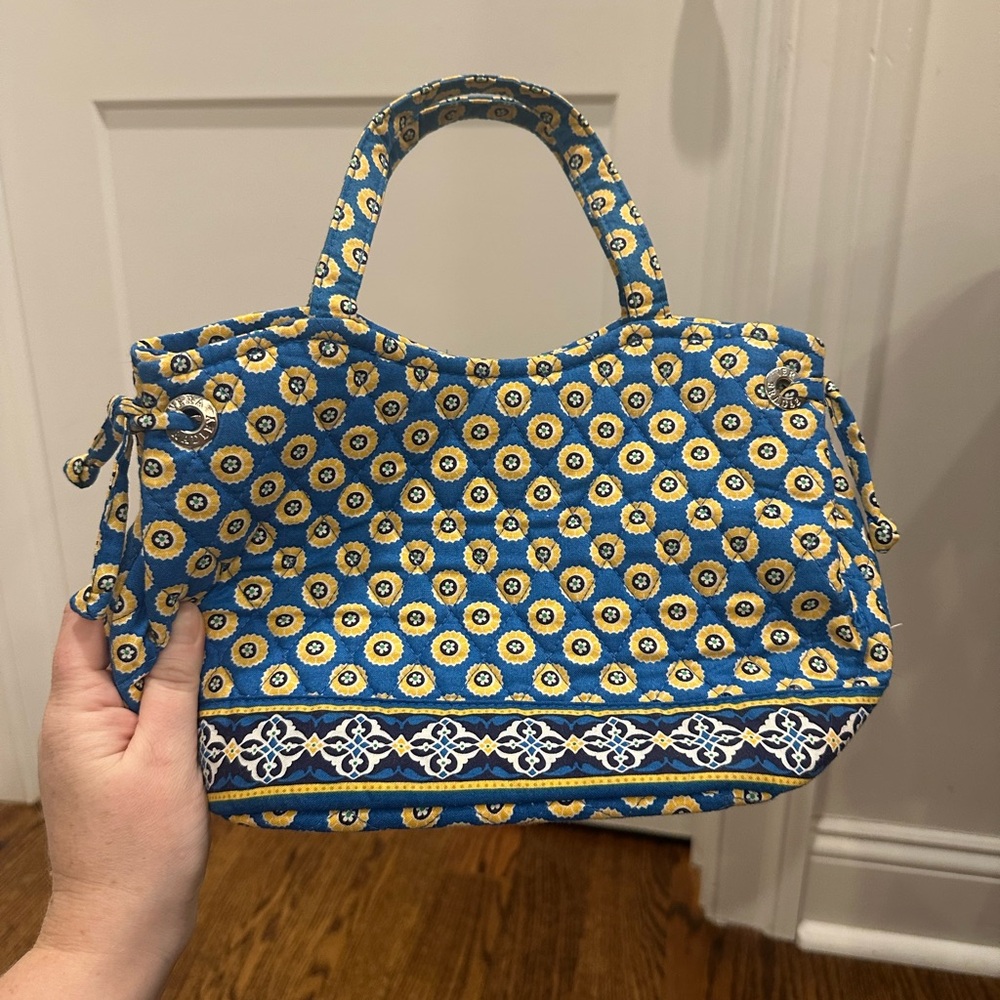 NWOT Riviera Blue Vera Bradley Mini Top Handle Bag
